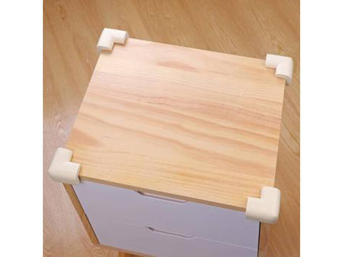 Mēbeļu stūra virsma mēbeļu līstēm bronzas uzlīmēm x4