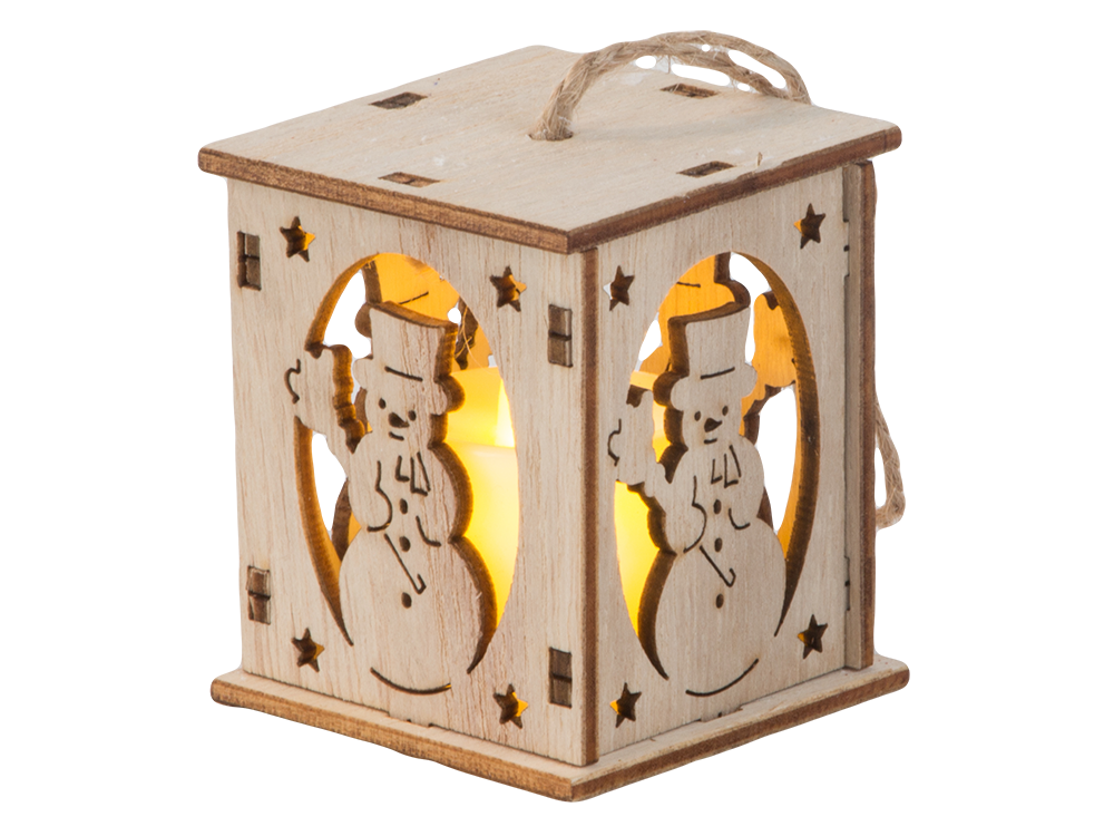 Koka karājas Ziemassvētku eglītes laternas apgaismojums Ziemassvētku rotājums sniegavīrs