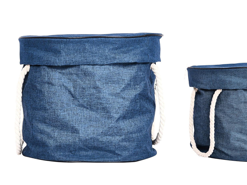 Rotaļu atkritumu klucīši ar paklājiņa organizatora maisiņu, rotaļu atkritumu tvertne ar vāka rokturiem