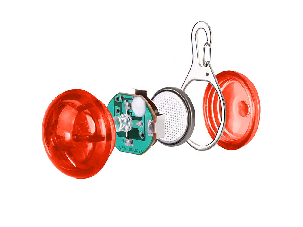 LED kakla siksnas gaismiņa suņu kakla siksnas kulonam kaķu kakla siksnas gaismiņai