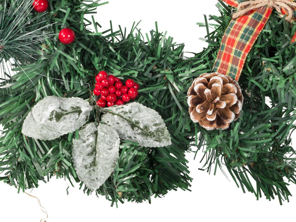 Ziemassvētku dekoratīvā vītne sienu dekorēšanai durvju dekorēšanai Ziemassvētku rotājumi