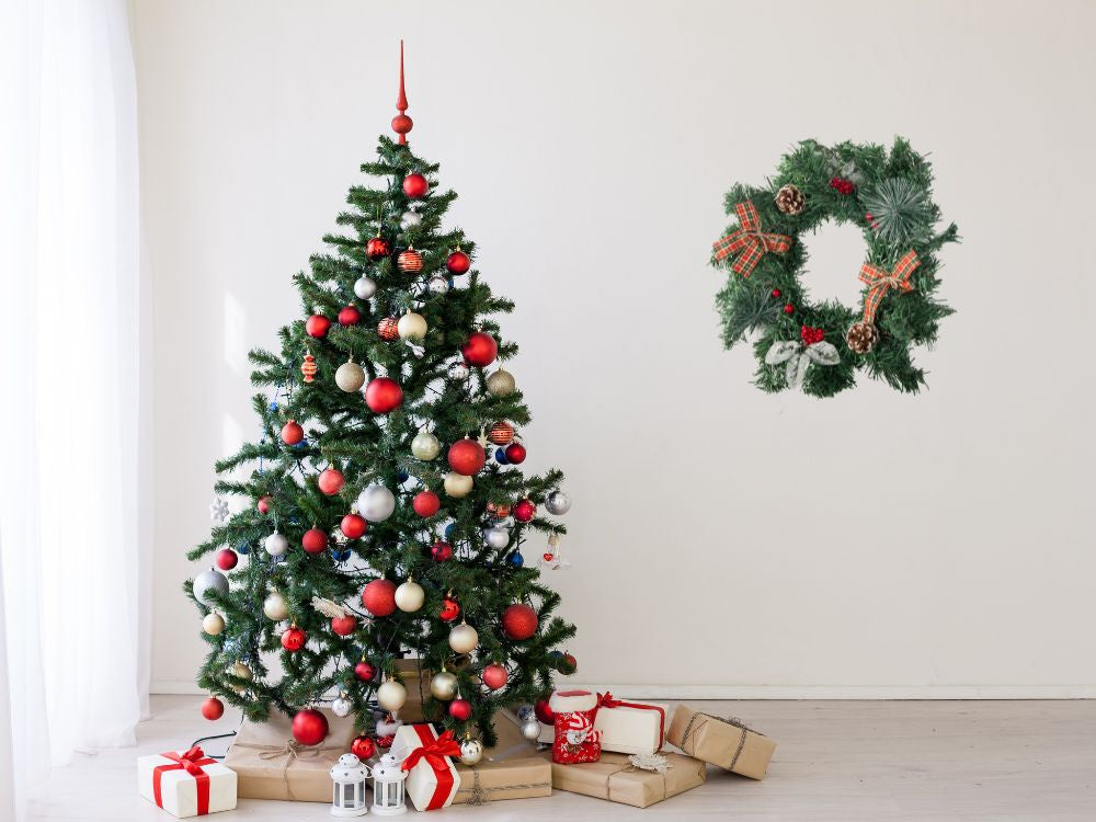 Ziemassvētku dekoratīvā vītne sienu dekorēšanai durvju dekorēšanai Ziemassvētku rotājumi