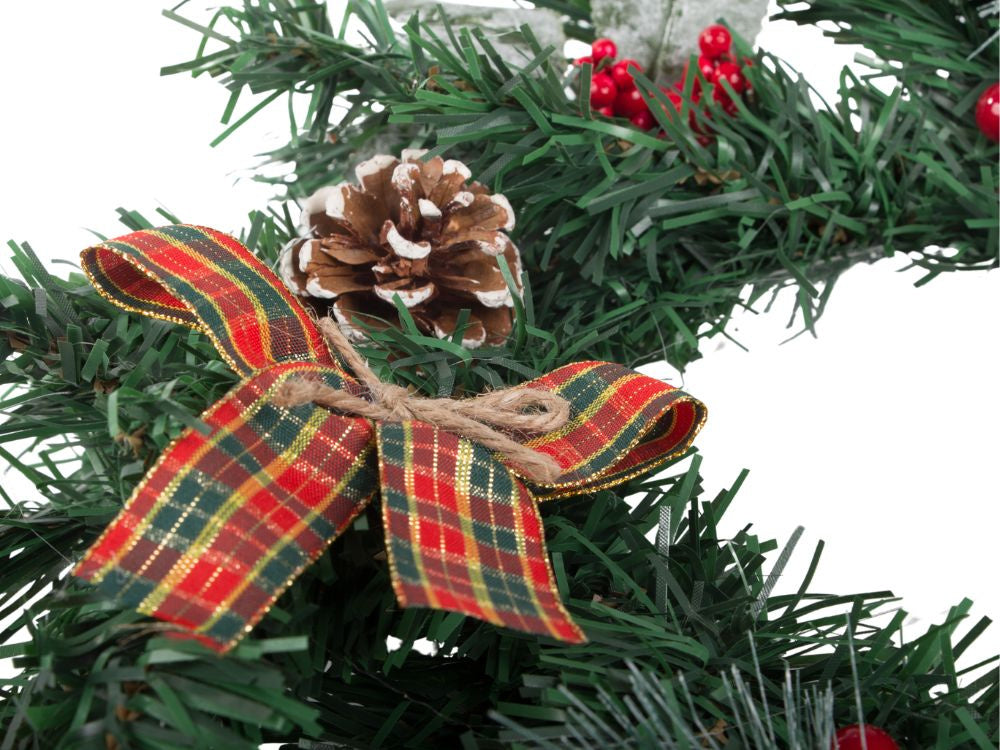 Ziemassvētku dekoratīvā vītne sienu dekorēšanai durvju dekorēšanai Ziemassvētku rotājumi