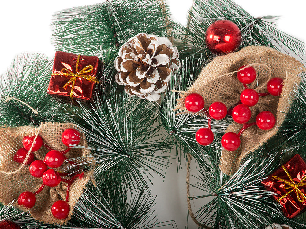 Ziemassvētku vainaga vītne, Ziemassvētku rotājumi, durvju dekors, logs