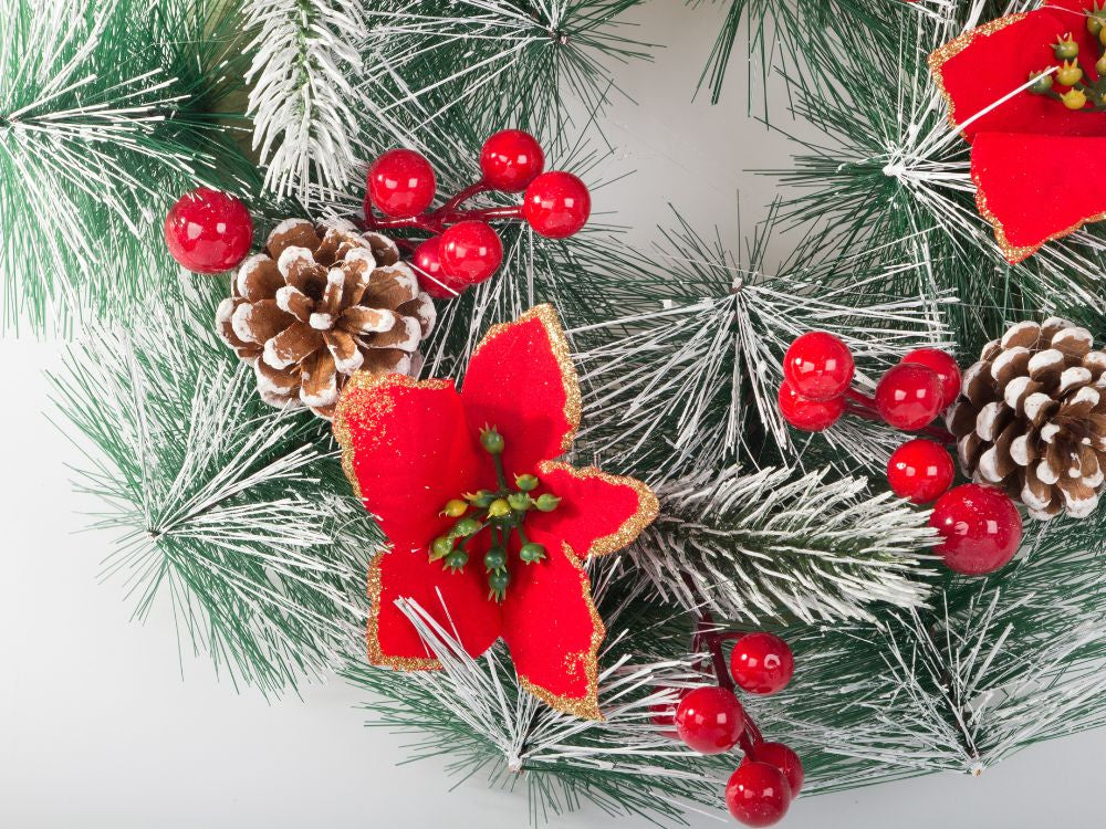 Ziemassvētku dekoratīvā vītne sienu dekorēšanai durvju dekorēšanai Ziemassvētku rotājumi