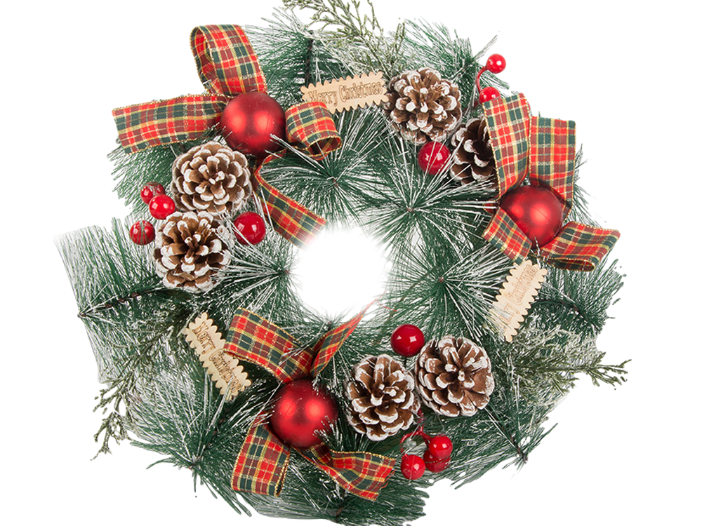 Ziemassvētku dekoratīvā vītne sienu dekorēšanai durvju dekorēšanai Ziemassvētku rotājumi