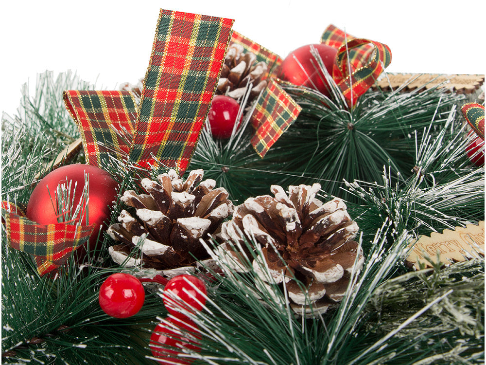 Ziemassvētku dekoratīvā vītne sienu dekorēšanai durvju dekorēšanai Ziemassvētku rotājumi