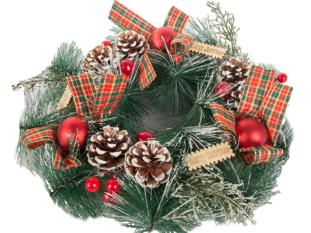 Ziemassvētku dekoratīvā vītne sienu dekorēšanai durvju dekorēšanai Ziemassvētku rotājumi