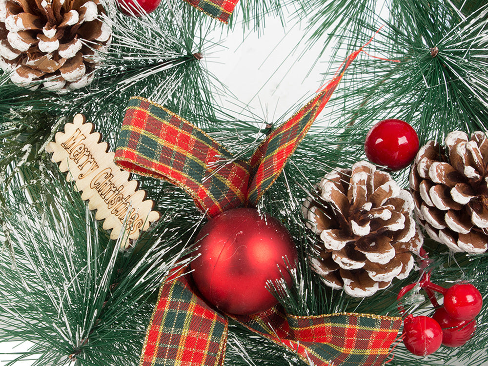 Ziemassvētku dekoratīvā vītne sienu dekorēšanai durvju dekorēšanai Ziemassvētku rotājumi