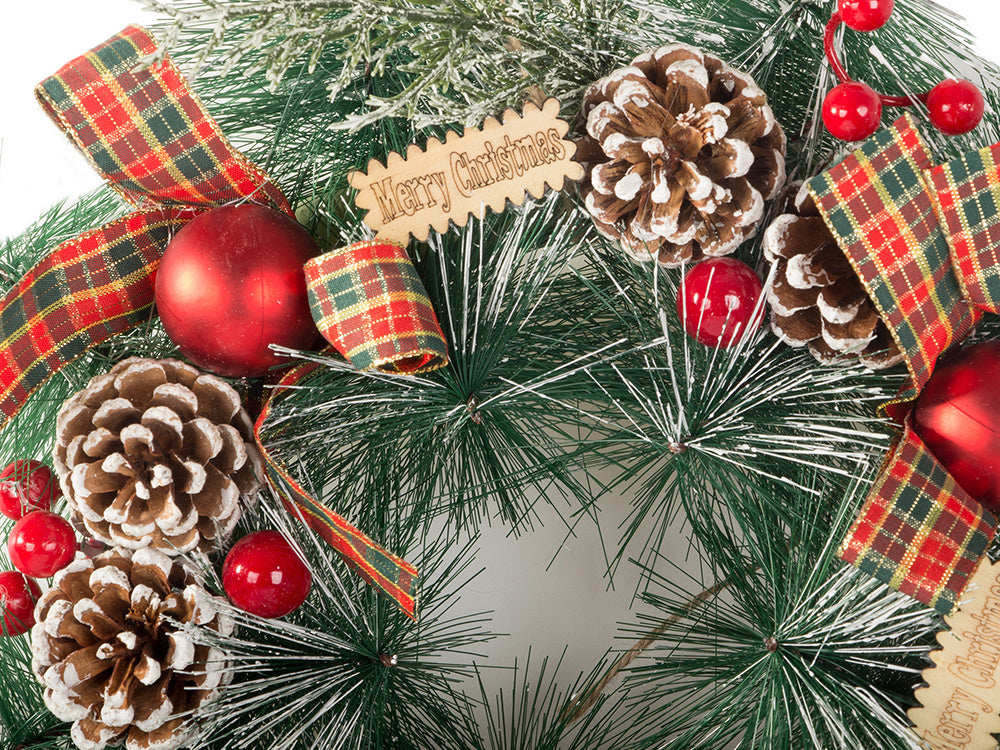 Ziemassvētku dekoratīvā vītne sienu dekorēšanai durvju dekorēšanai Ziemassvētku rotājumi