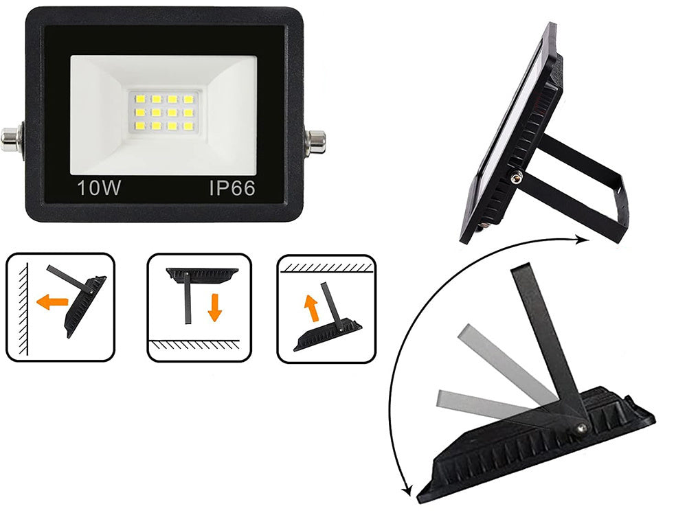 Halogēna prožektors LED 10W 6000K āra ūdensizturīgs IP66