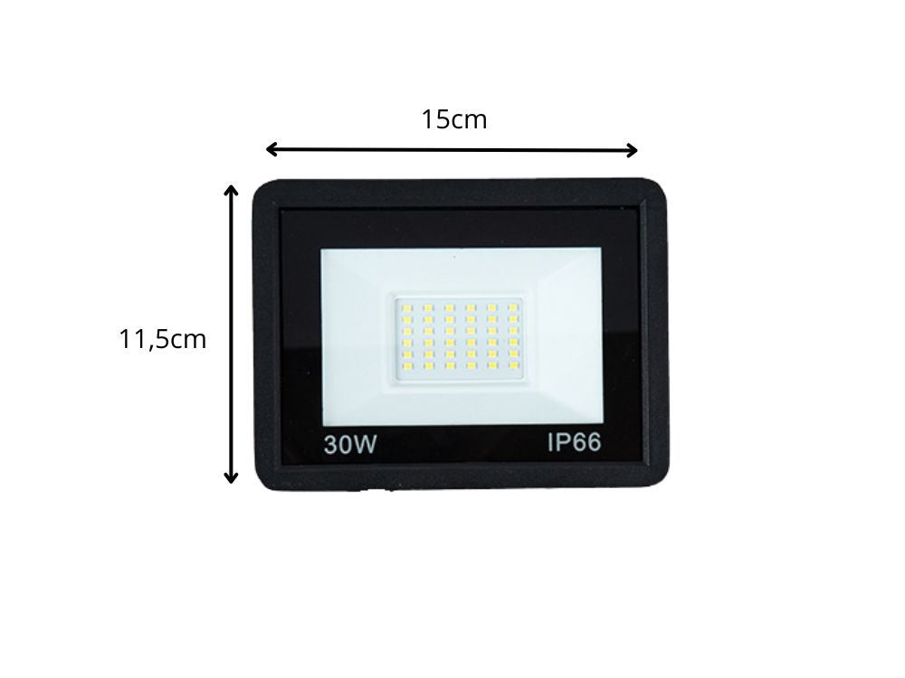 Prožektors halogēna LED prožektors 30W 6000K āra ūdensizturīgs IP66