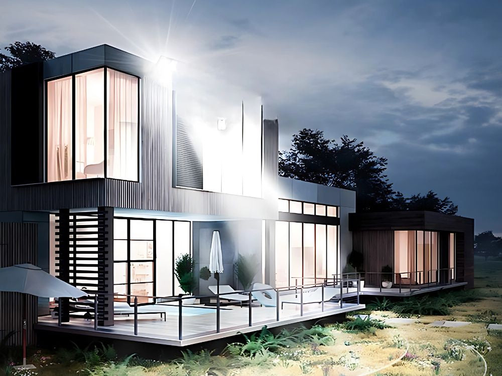 Halogēna LED prožektors 100 W 6000 K ar krēslas-ausmas sensoru IP66