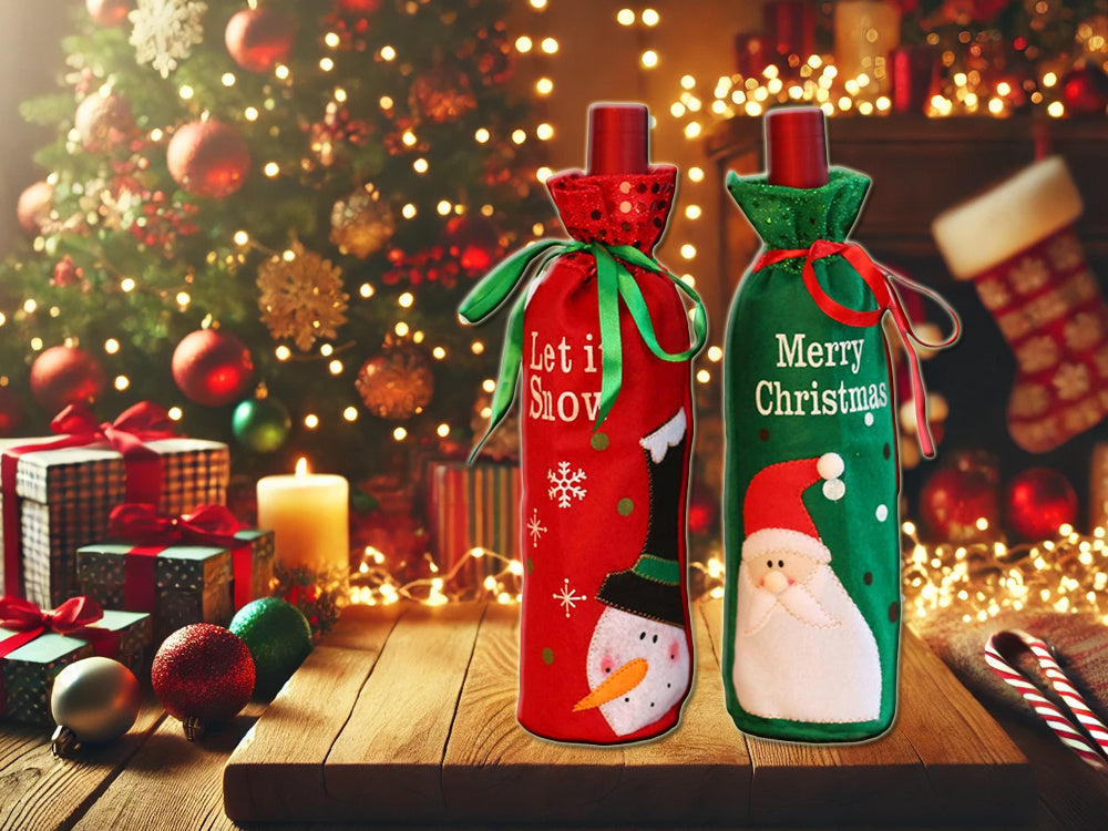 Ziemassvētku rotājums sniegavīra pudeles vāks Ziemassvētku rotājums