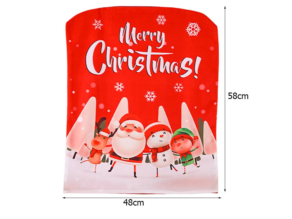 Krēsla aizmugures pārvalks Ziemassvētku rotājums Ziemassvētku rotājums rotājums