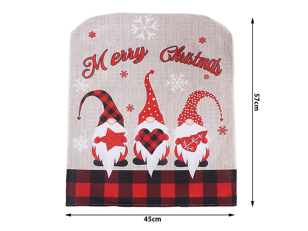 Krēsla aizmugures pārvalks Ziemassvētku rotājums Ziemassvētku rotājums rotājums