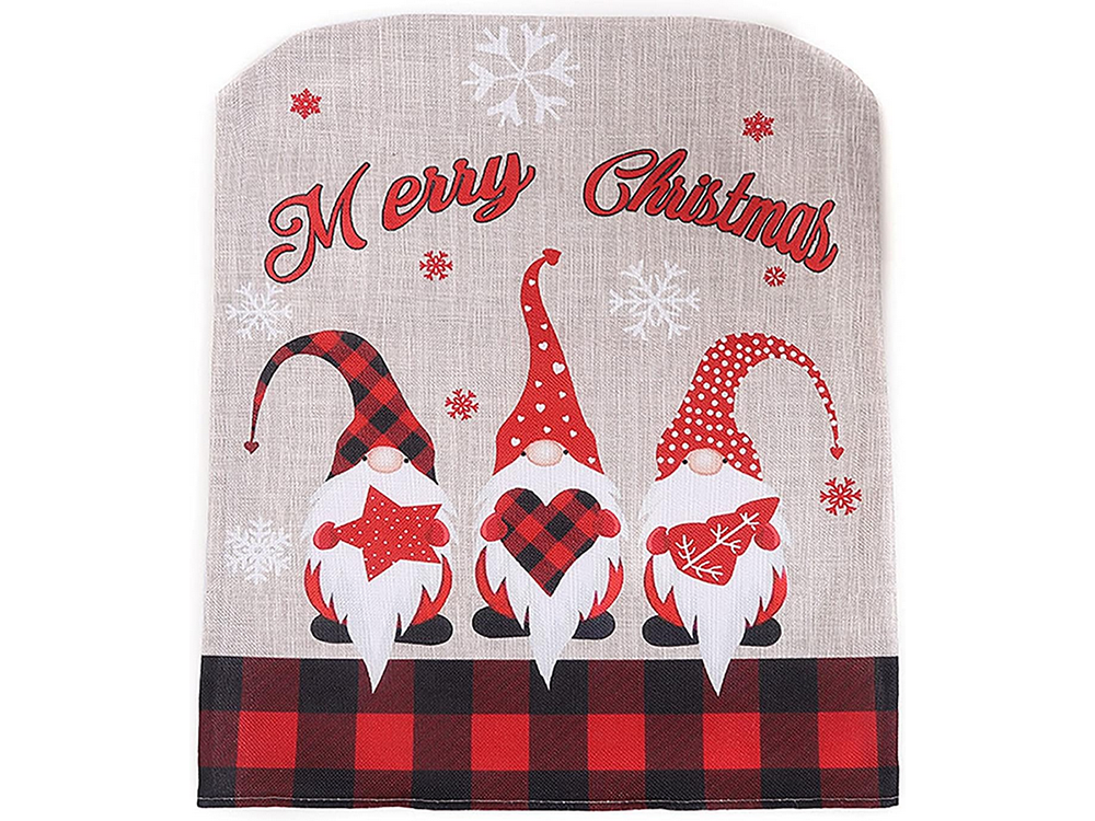 Krēsla aizmugures pārvalks Ziemassvētku rotājums Ziemassvētku rotājums rotājums