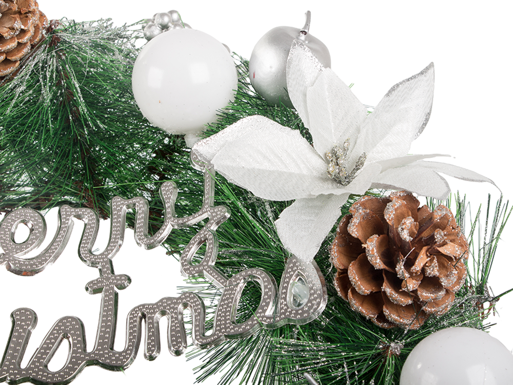 Ziemassvētku dekoratīvā vītne sienu dekorēšanai durvju dekorēšanai Ziemassvētku rotājumi