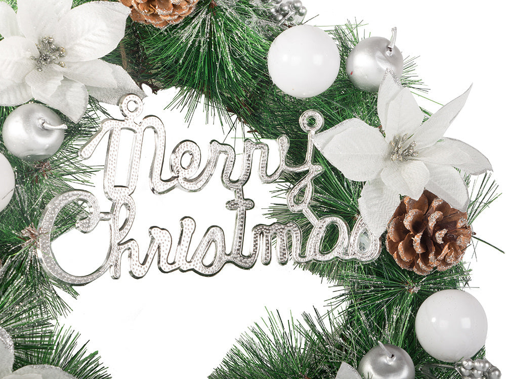 Ziemassvētku dekoratīvā vītne sienu dekorēšanai durvju dekorēšanai Ziemassvētku rotājumi