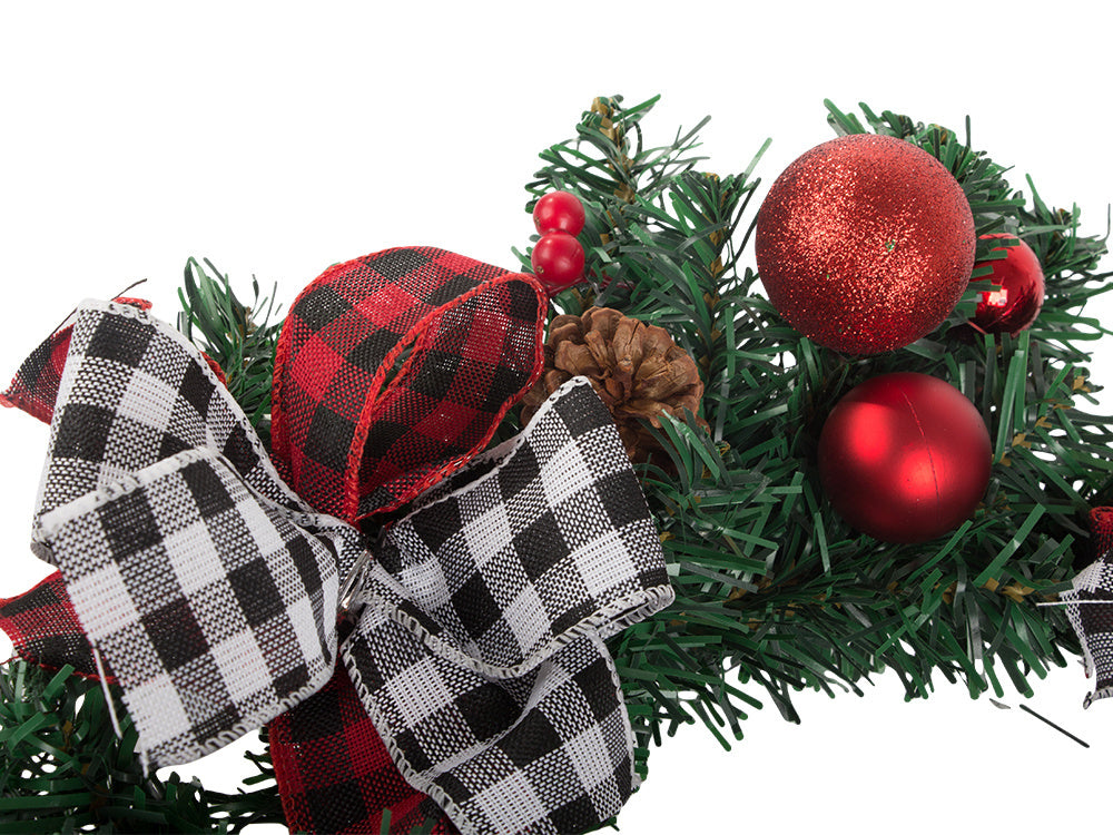 Ziemassvētku dekoratīvā vītne sienu dekorēšanai durvju dekorēšanai Ziemassvētku rotājumi