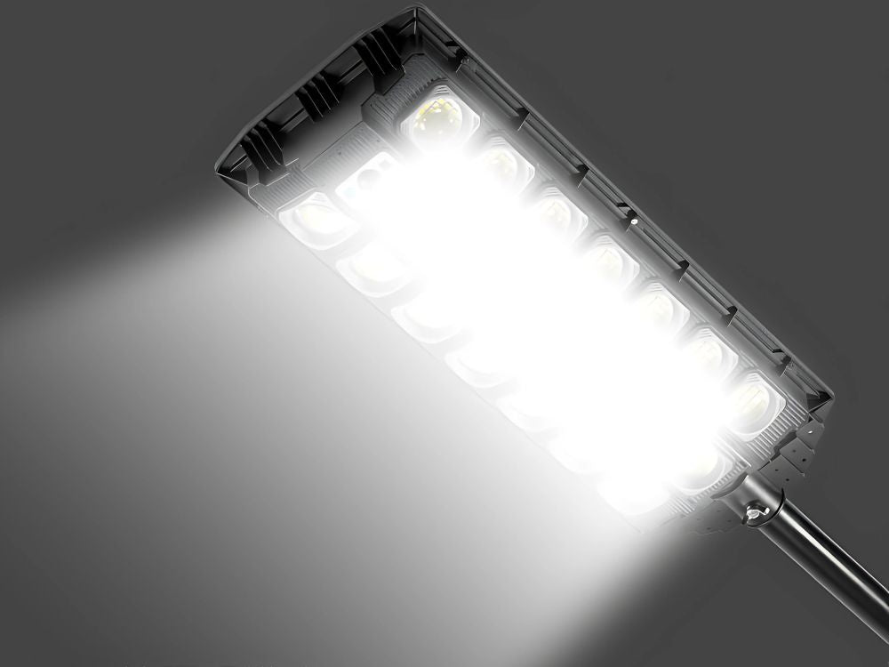 Led saules ielu lampa ar tālvadības pulti, jaudīgu ūdensnecaurlaidīgu IP65 kustības sensoru