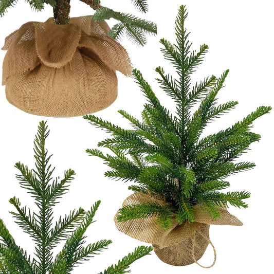 Mākslīgā Ziemassvētku eglīte, maza, 50 cm, dekoratīva eglīte rakstāmgaldam