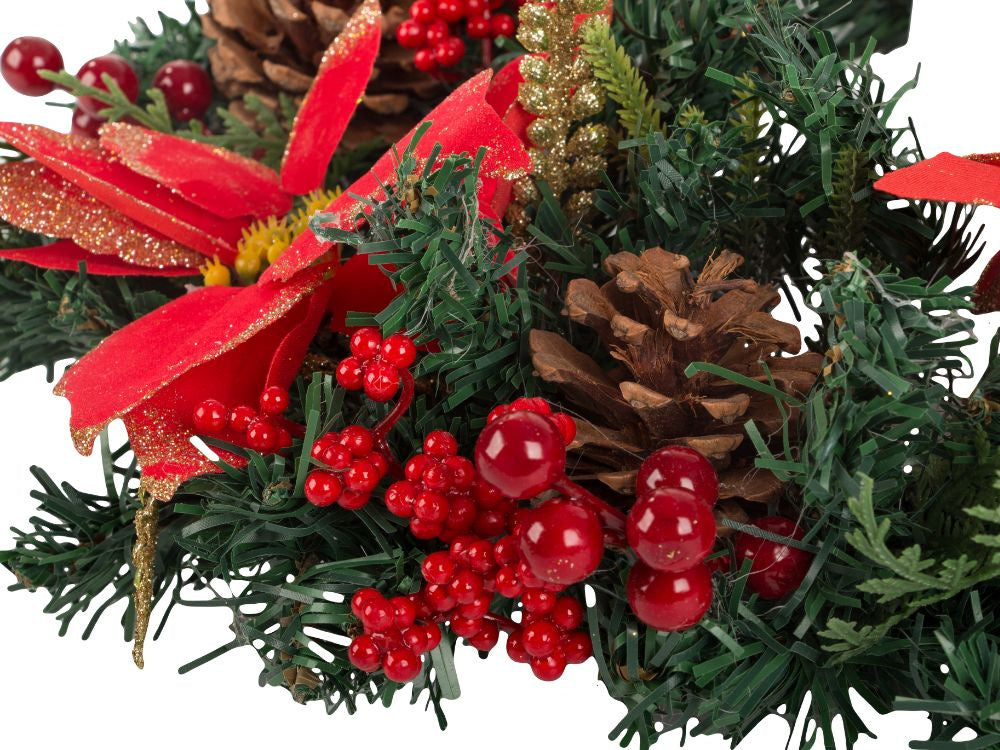 Ziemassvētku dekoratīvā vītne sienu dekorēšanai durvju dekorēšanai Ziemassvētku rotājumi