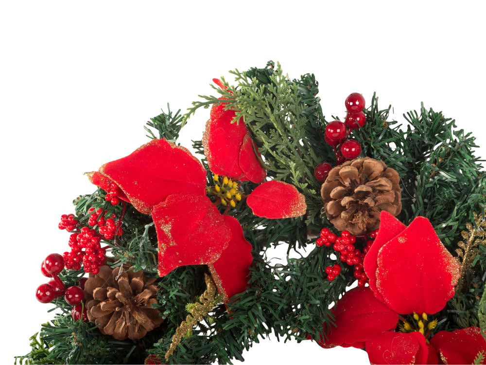 Ziemassvētku dekoratīvā vītne sienu dekorēšanai durvju dekorēšanai Ziemassvētku rotājumi