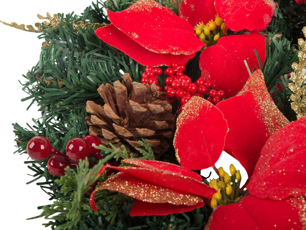 Ziemassvētku dekoratīvā vītne sienu dekorēšanai durvju dekorēšanai Ziemassvētku rotājumi