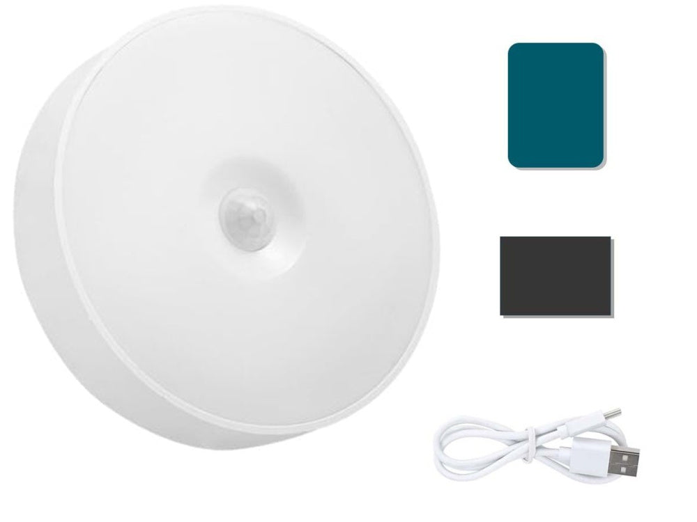 Pašlīmējoša LED lampa ar kustības sensora naktslampiņu no krēslas līdz rītausmai kāpnēm