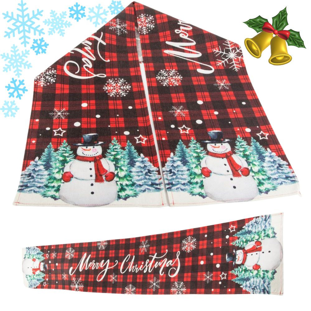 Ziemassvētku galda celiņš Ziemassvētku vakara dekoratīvs galda celiņš 180x32cm