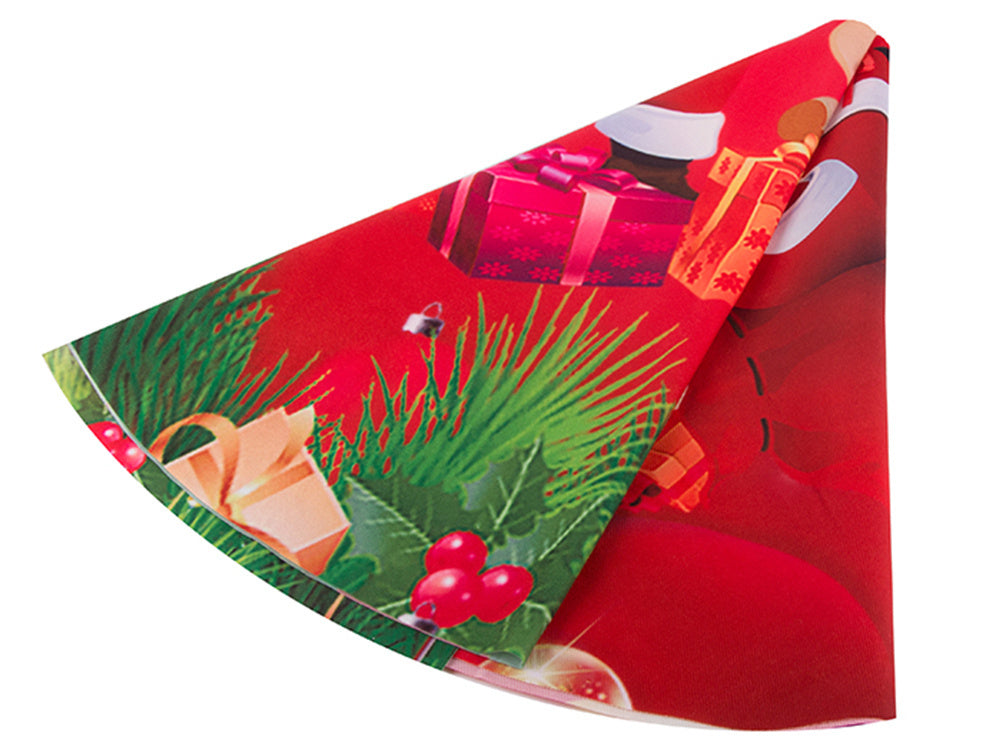 Ziemassvētku eglītes paklājiņš Ziemassvētku pārvalks dāvanu iesaiņošanai apaļš
