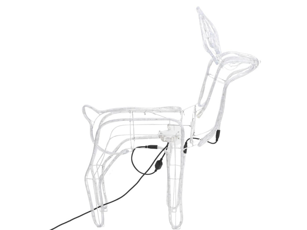 Kvēlojošs ziemeļbriedis ar 216 LED Ziemassvētku rotājumu un kustīgu galvu, liels dārzs