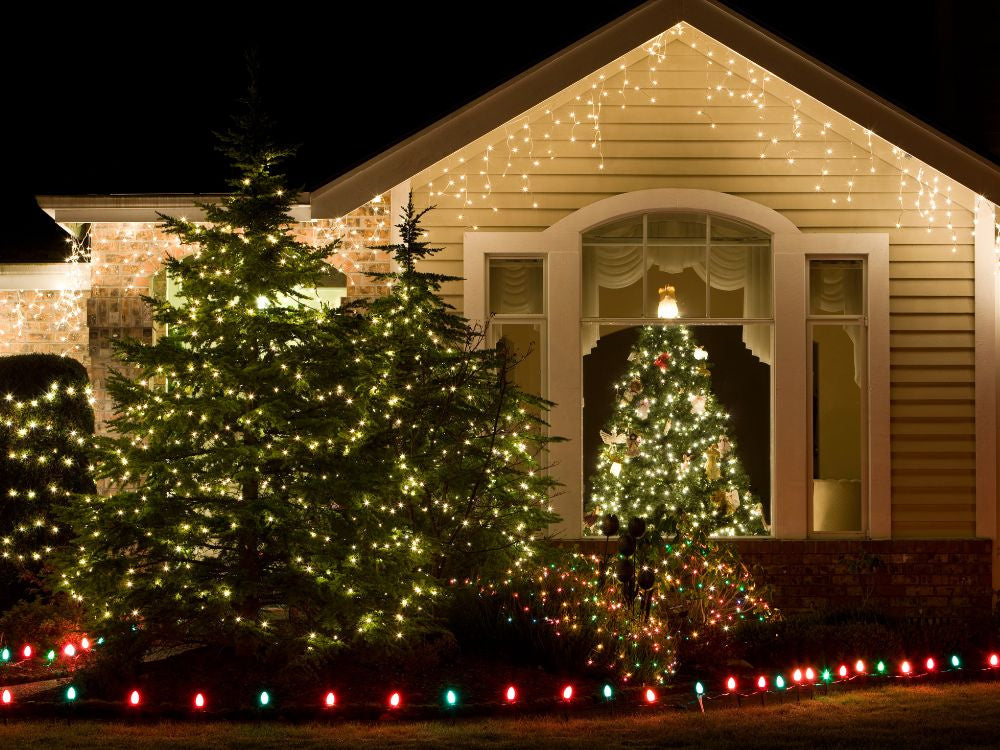 Ziemassvētku eglītes lampiņas iekštelpām, baltas, siltas, 500 LED gaismas, 7 programmas