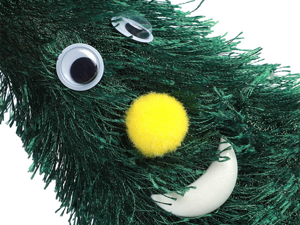 Dejojoša Ziemassvētku eglīte, dziedāšana, dziedāšana, spēlēšana, dāvana, spīdoša, smieklīga, pirmdiena