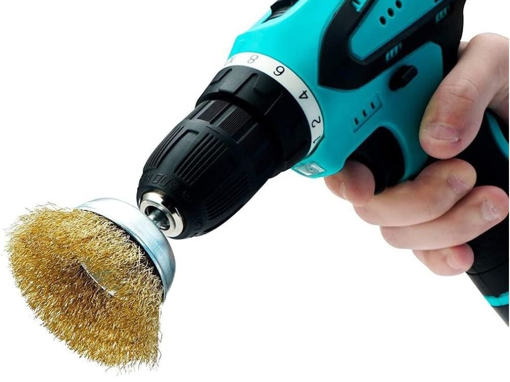 Misiņa stiepļu suku komplekts skrūvgriežiem, 5 gab., dažādi izmēri