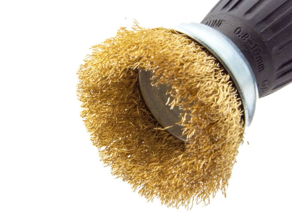 Misiņa stiepļu suku komplekts skrūvgriežiem, 5 gab., dažādi izmēri