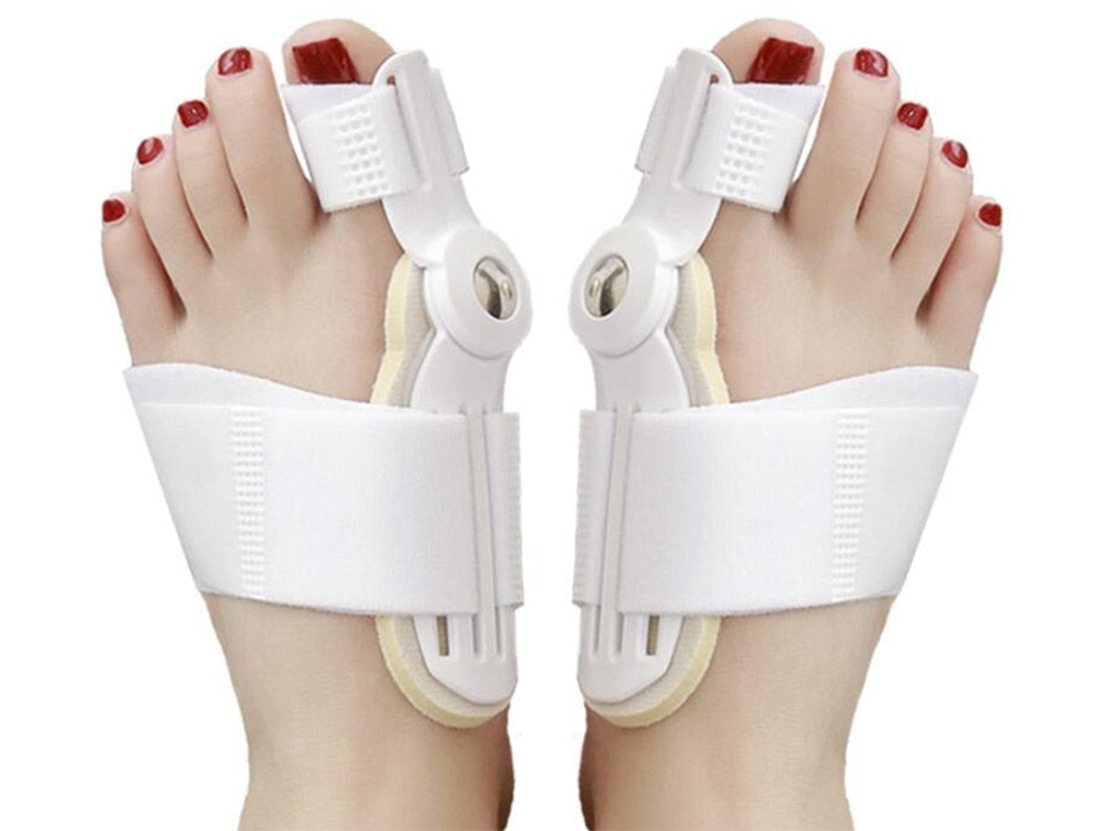 Hallux valgus pirksta ortoze ar 2 daļu stabilizatoru un espanderu