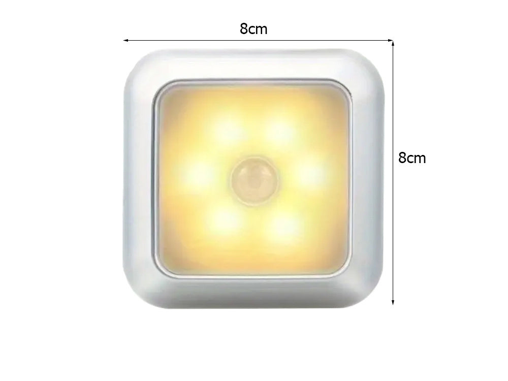 Pašlīmējošs kustību detektora kāpņu naktslampiņa LED