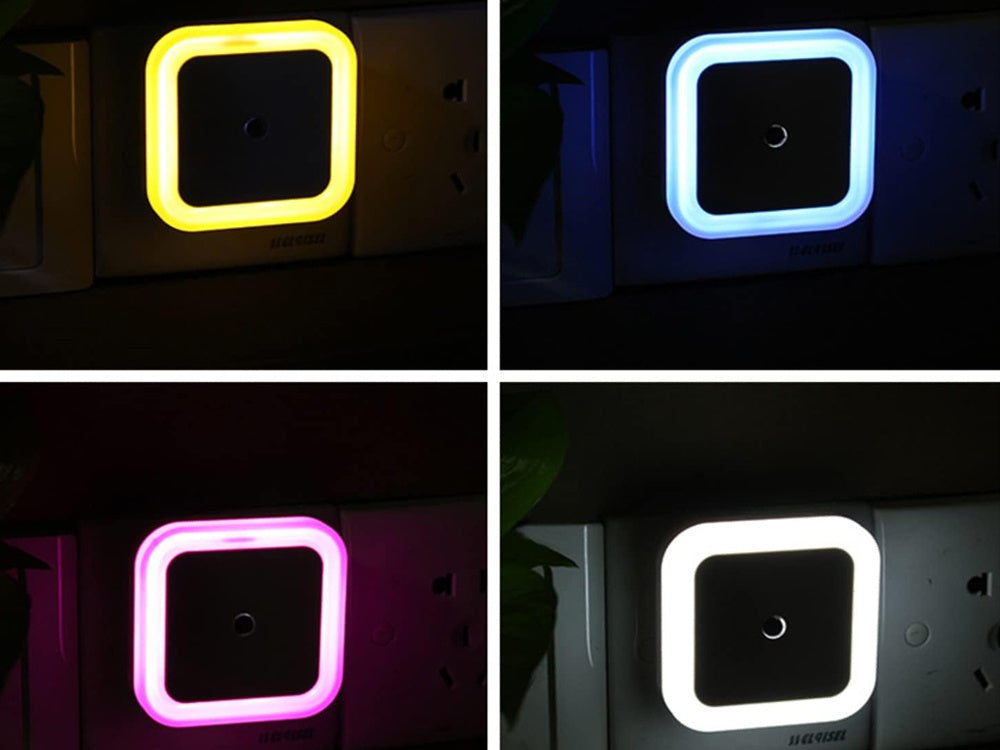 Naktslampiņa kontakta krēslas sensoram ar iespraužamu LED naktslampiņu