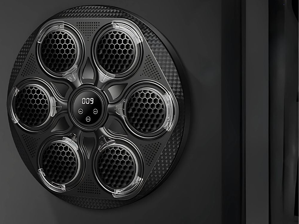 Boksa vairoga trenažieris, mma mūzika, usb, bluetooth + boksa cimdi