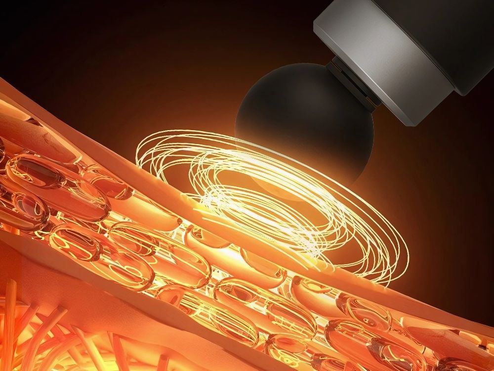 Masāžas pistole ar jaudīgu sildošu dzesēšanu, 10 USB rokturi