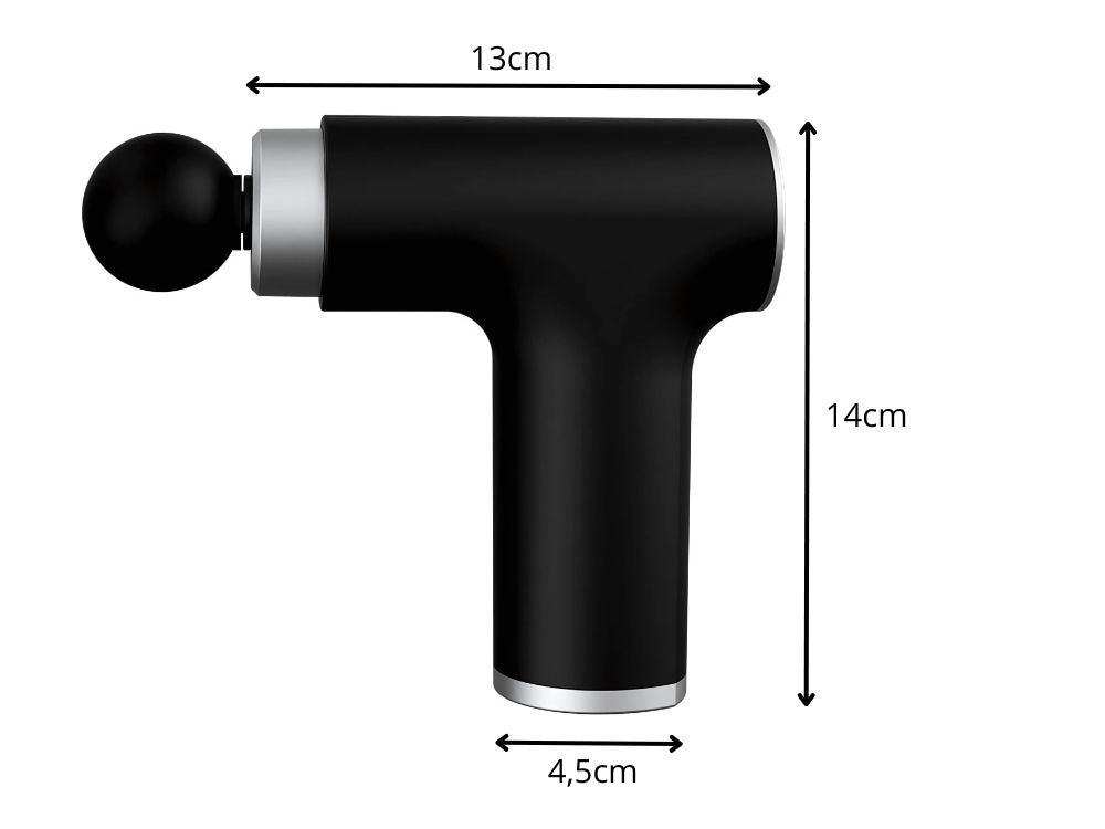 Masāžas pistole ar jaudīgu sildošu dzesēšanu, 10 USB rokturi