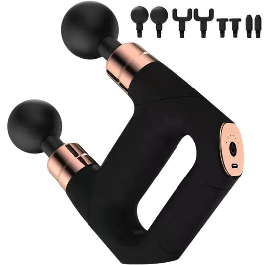 Masāžas pistoles dubultais muguras ķermeņa masieris, jaudīgs, 8 uzgaļi