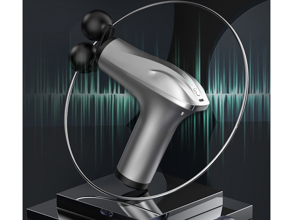 Muguras masāžas pistoles ķermeņa kāju masieris spēcīgs masāžas pistoles 4 uzgaļi