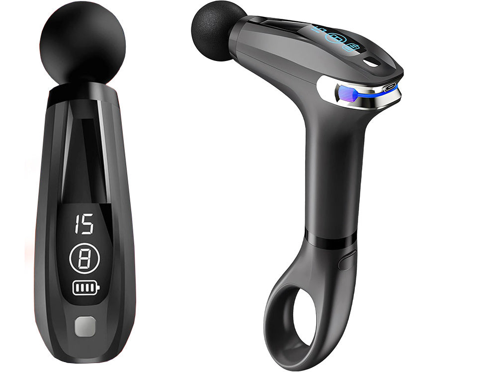 Muguras masāžas pistoles ķermeņa kāju masieris spēcīgs masāžas pistoles 4 uzgaļi