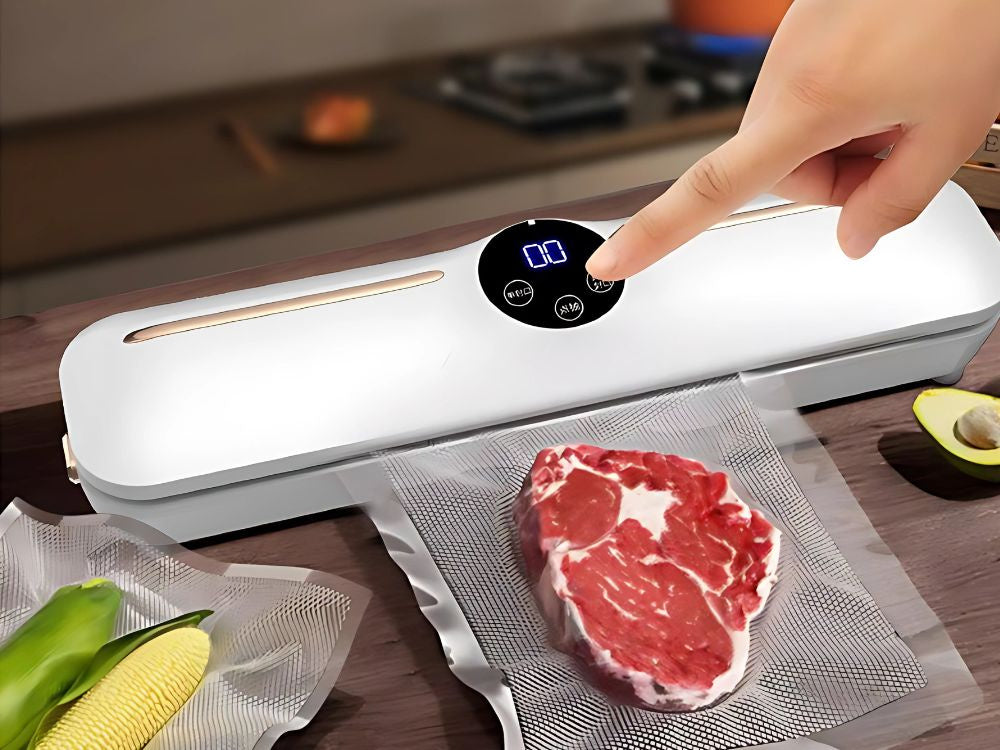 Vakuuma iepakošanas pārtikas iesaiņošanas mašīna + 10 maisiņi