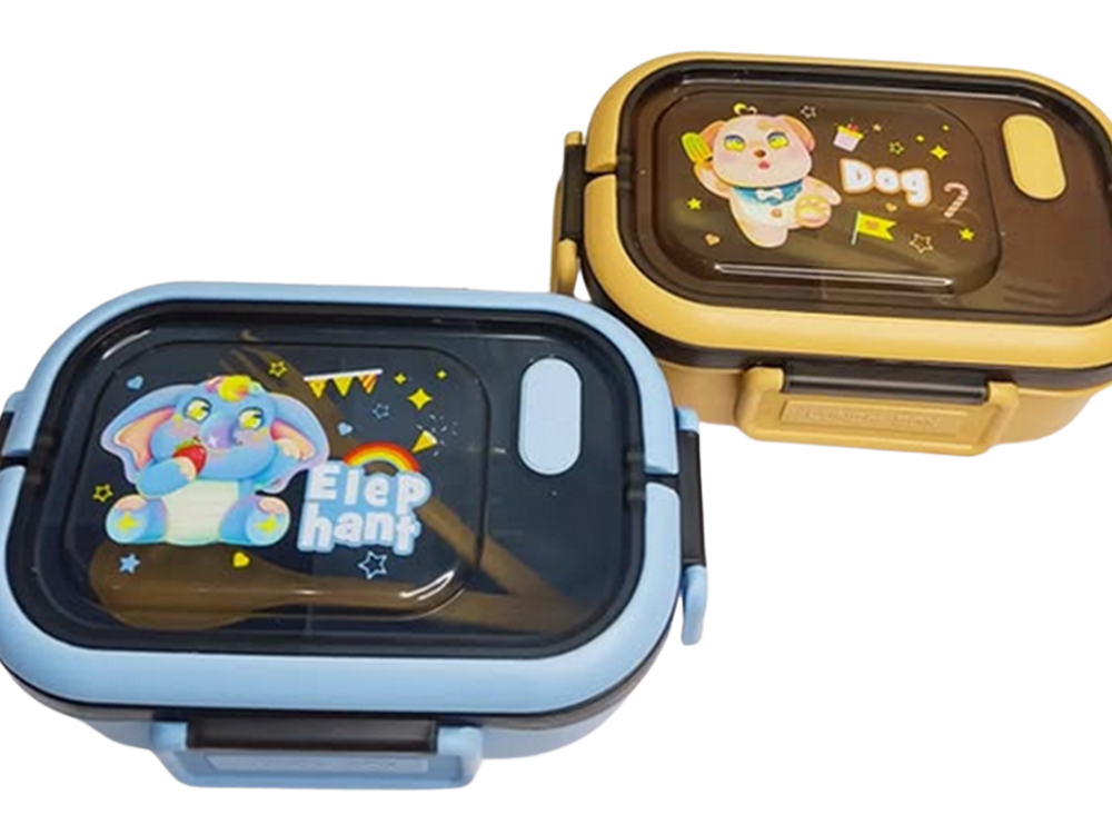 Pusdienu kastes brokastu trauks pusdienām ar nodalījumiem galda piederumiem