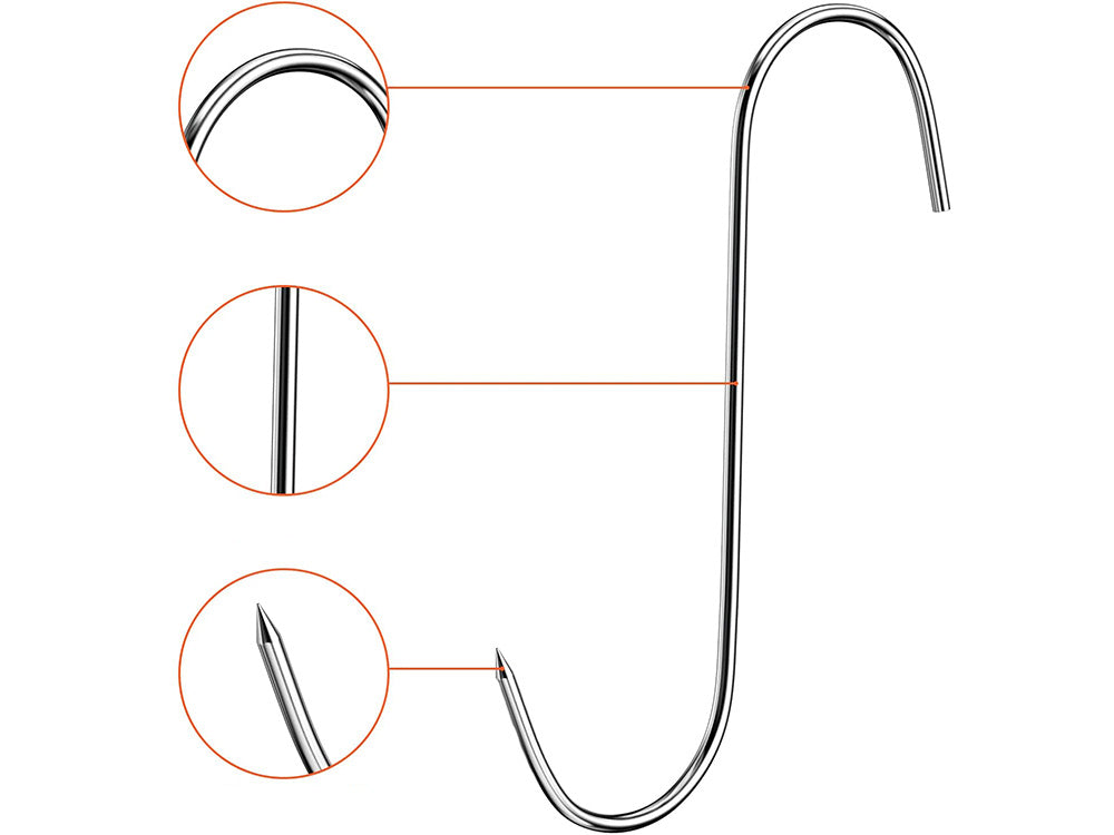 Desu kūpināšanas āķi 10 gab. lieli tērauda