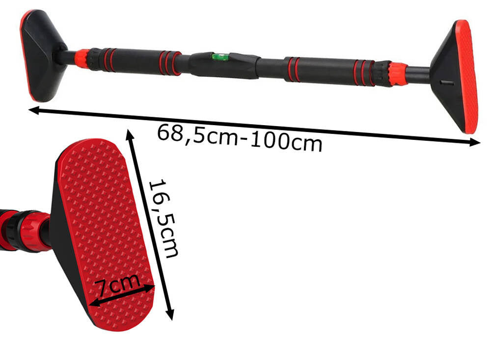 Vingrošanas pievilkšanās stienis, regulējams, tērauds